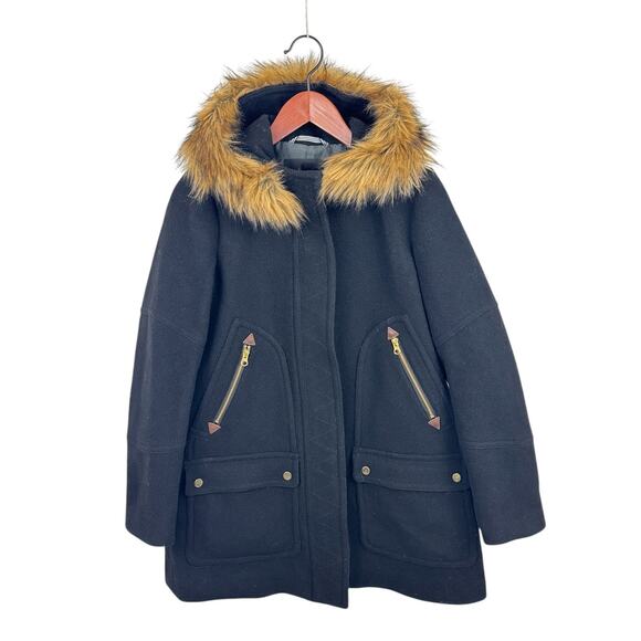J. Crew Chateau Parka Italian Wool Stadium Cloth - Picture 1 of 5
